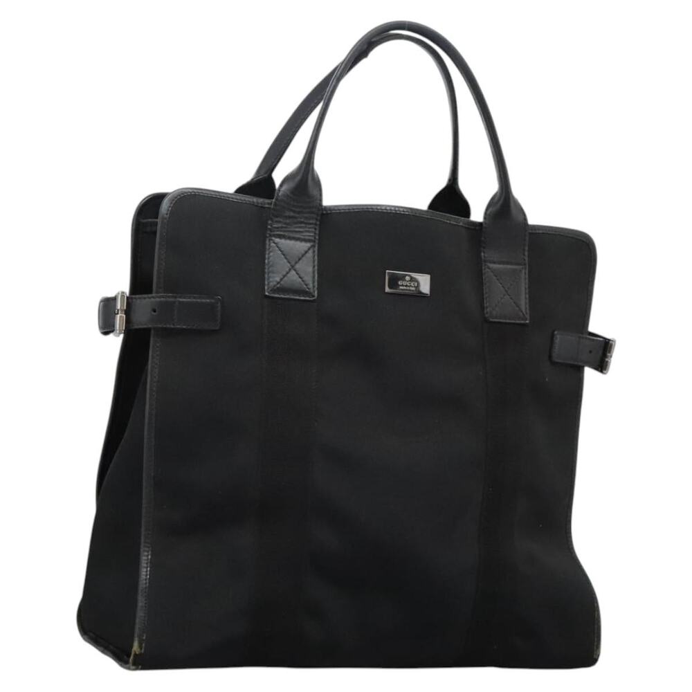 GUCCI Hand Bag Canvas Black